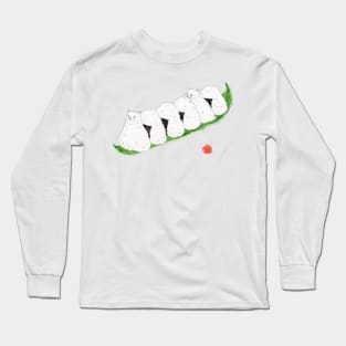 Rice ball cats Long Sleeve T-Shirt